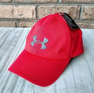 Under Armour Red Adjustable Adult Men's Hat New with tags.